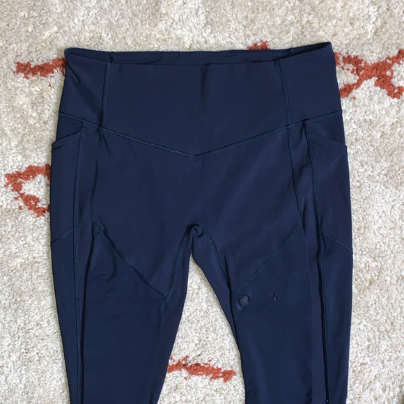 Lululemon- All The Right Places- Sz 14- Hero Blue- Full Length **Flawed** - Picture 11 of 15